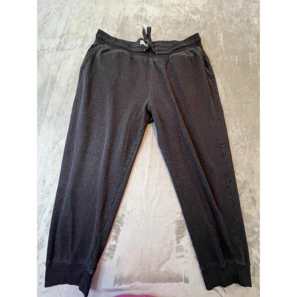 Orvis Mens Sweatpants XL Gray Elastic Waist Drawstring Lounge Jogger Pants